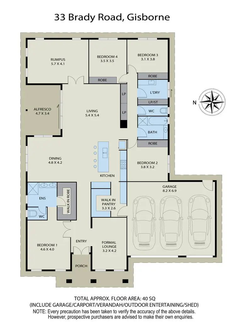 Floorplan of Homely house listing, 33 Brady Road, Gisborne VIC 3437