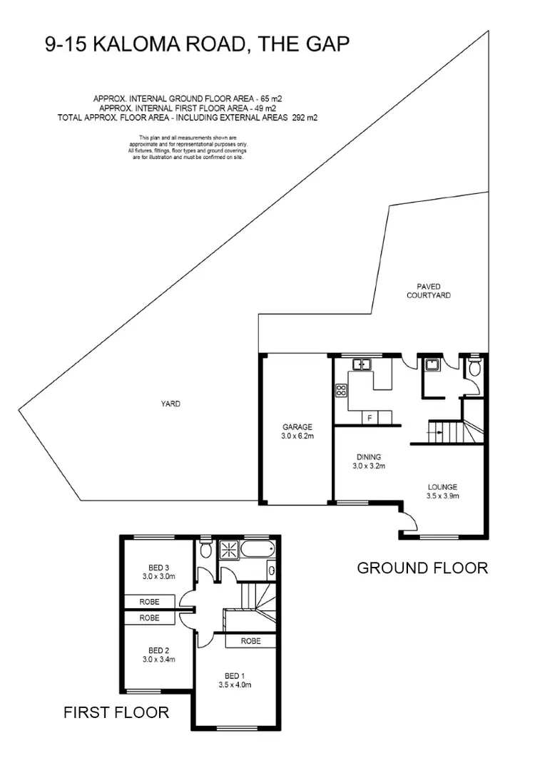 Floorplan of Homely townhouse listing, 9/15 Kaloma Road, The Gap QLD 4061
