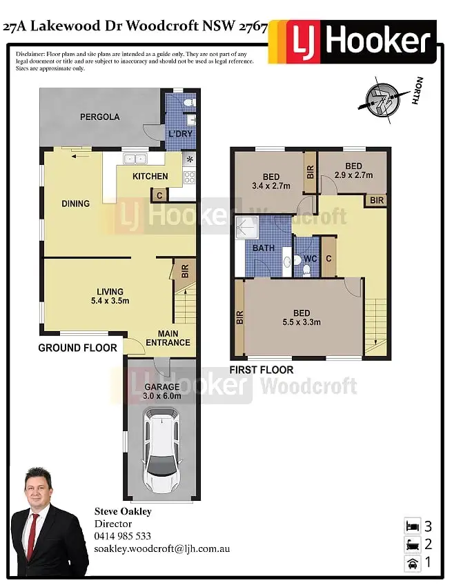 Floorplan of Homely house listing, 27a Lakewood Drive, Woodcroft NSW 2767