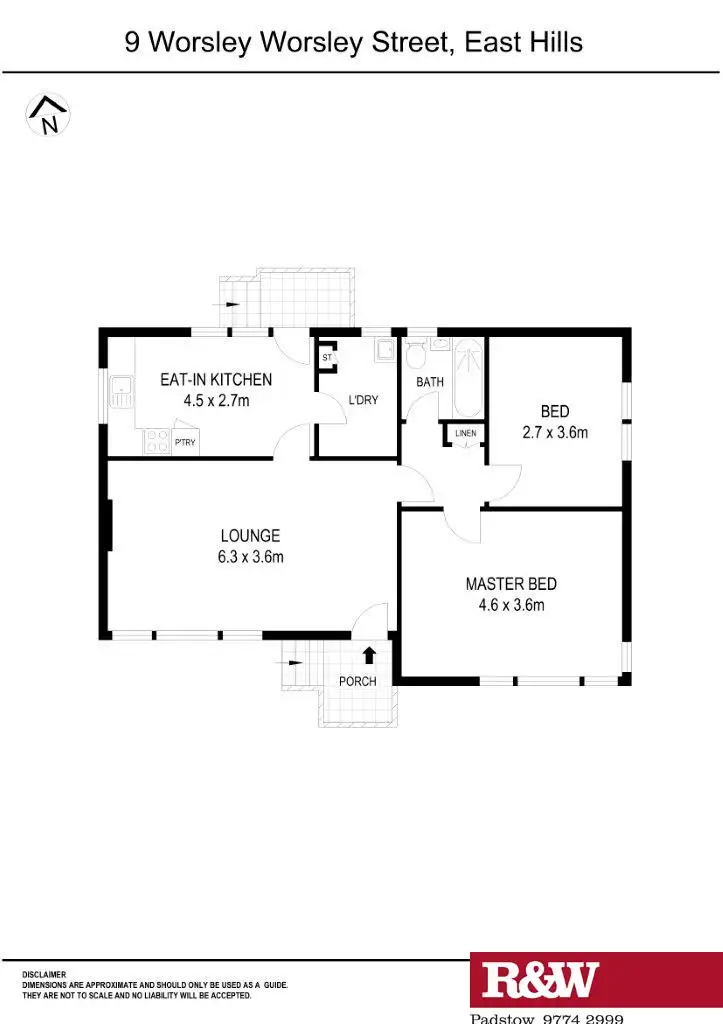 Floorplan of Homely house listing, 9 Worsley Street, East Hills NSW 2213