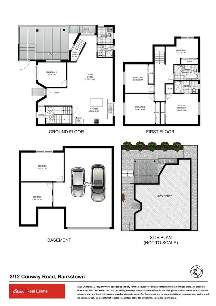 Floorplan of Homely townhouse listing, 3/12 Conway Road, Bankstown NSW 2200
