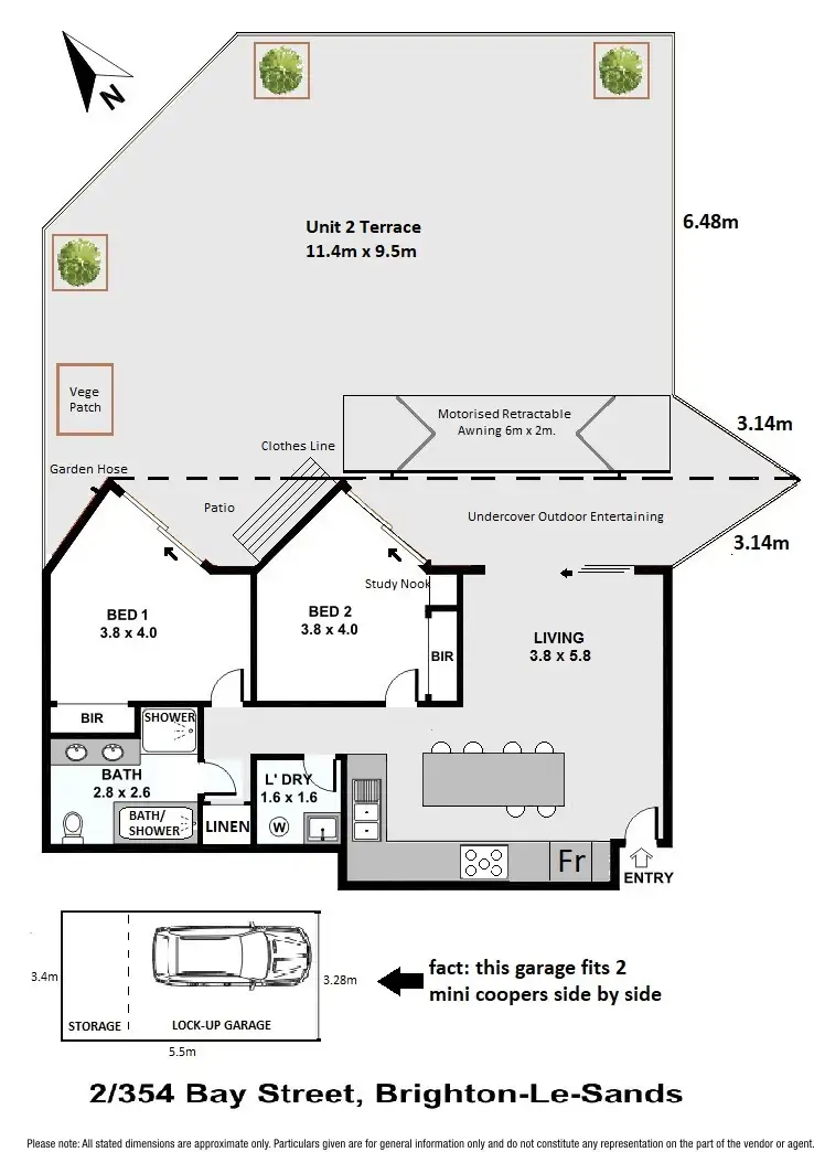 Floorplan of Homely apartment listing, 2/354 Bay Street, Brighton-le-sands NSW 2216