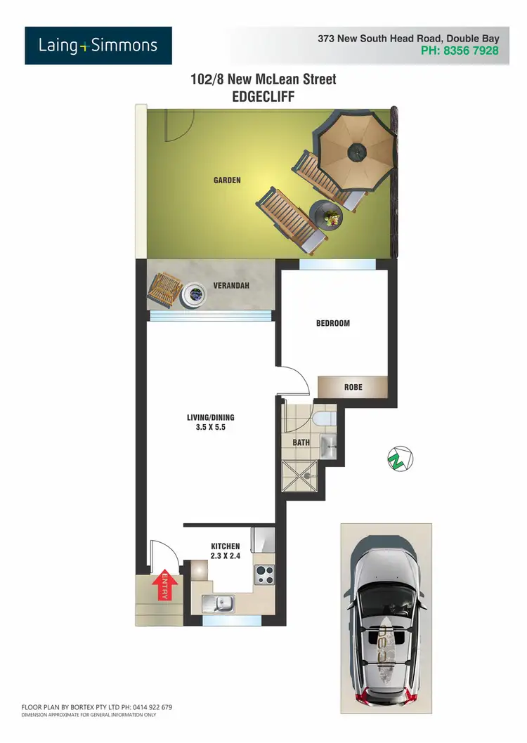 Floorplan of Homely apartment listing, 102/8 New McLean Street, Edgecliff NSW 2027