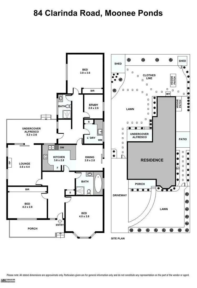Floorplan of Homely house listing, 84 Clarinda Road, Moonee Ponds VIC 3039