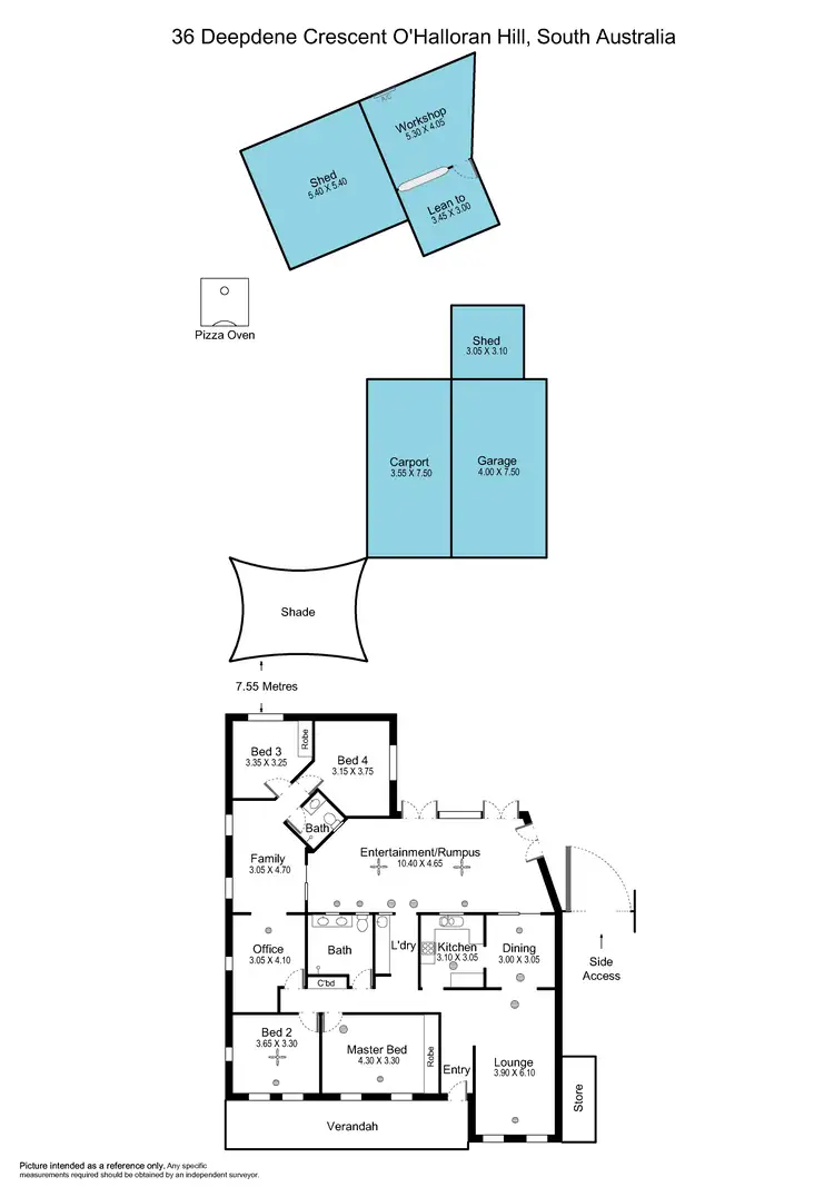 Floorplan of Homely house listing, 36 Deepdene Crescent, O'halloran Hill SA 5158