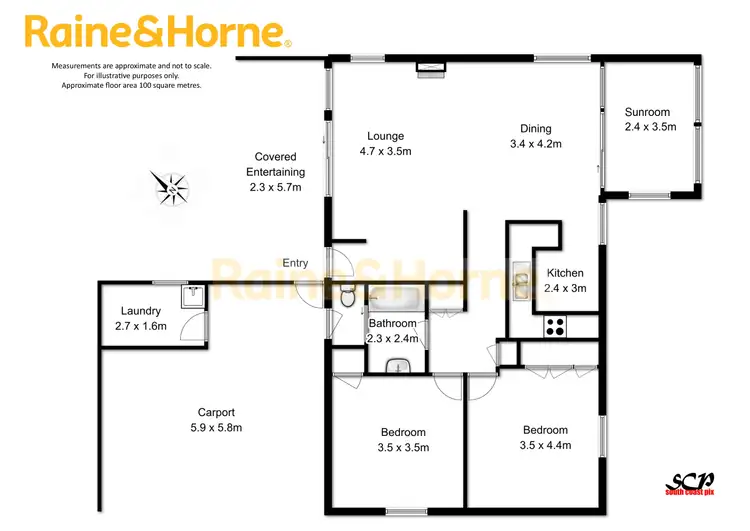 Floorplan of Homely house listing, 348 George Bass Drive, Lilli Pilli NSW 2536
