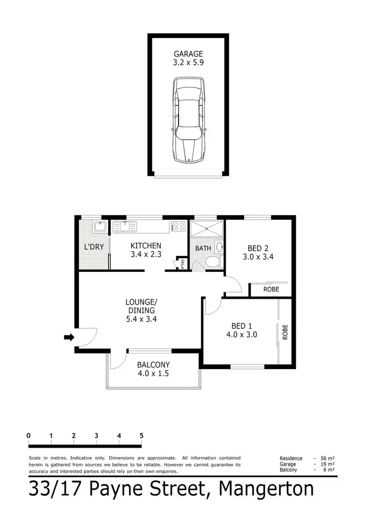 Floorplan of Homely unit listing, 33/17 Payne St, Mangerton NSW 2500
