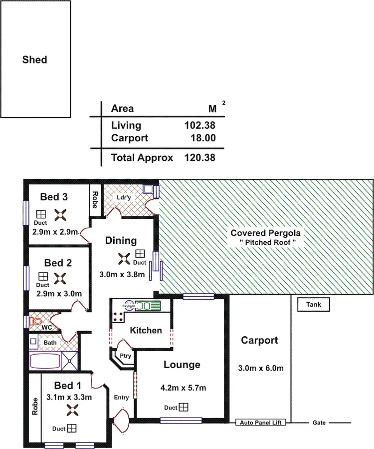 Floorplan of Homely house listing, 4 Wachtel Crescent, Burton SA 5110