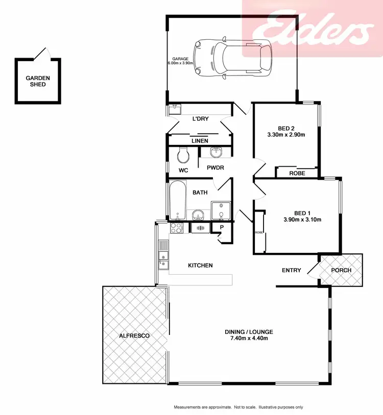 Floorplan of Homely house listing, 2/8 Charles Street, Wodonga VIC 3690