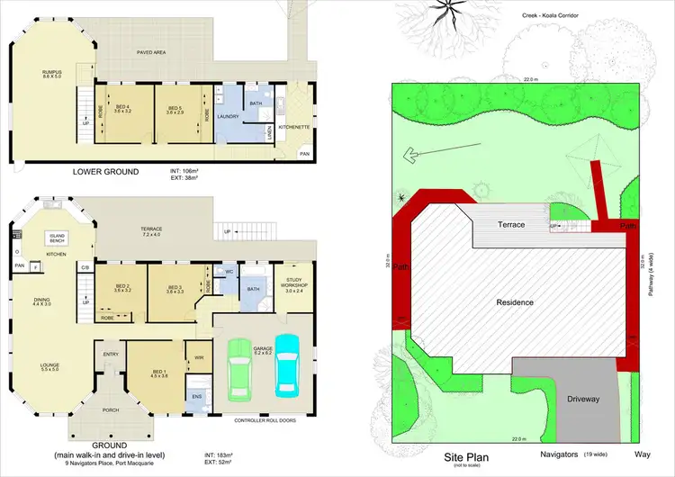 Floorplan of Homely house listing, 9 Navigators Way, Port Macquarie NSW 2444