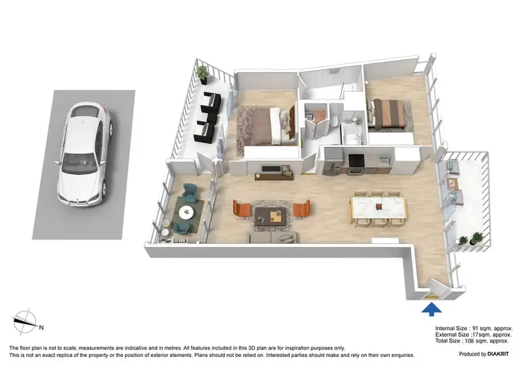 Floorplan of Homely apartment listing, 801/8 McCrae Street, Docklands VIC 3008