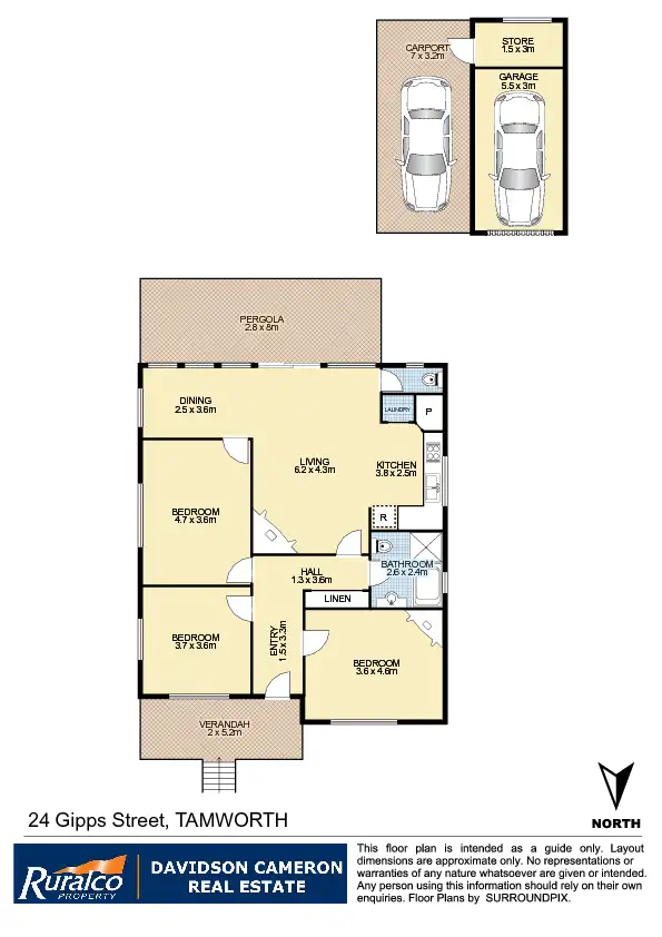 Floorplan of Homely house listing, 24 Gipps Street, Tamworth NSW 2340