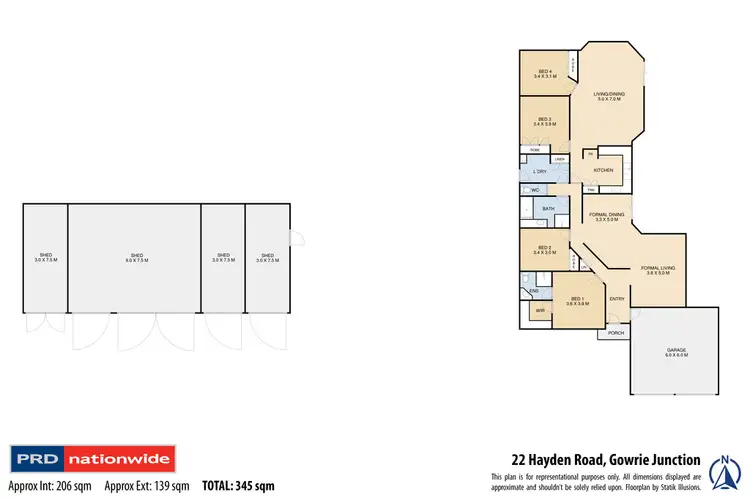 Floorplan of Homely house listing, 22 Hayden Road, Gowrie Junction QLD 4352