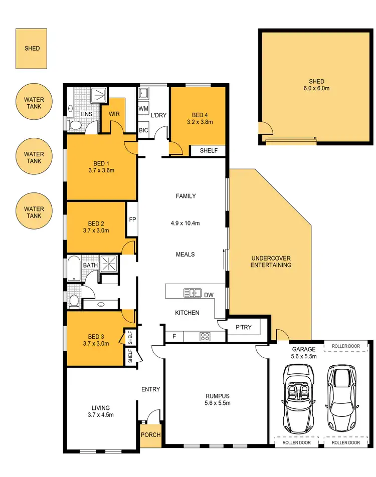 Floorplan of Homely house listing, 6 Cobalt Drive, Hayborough SA 5211