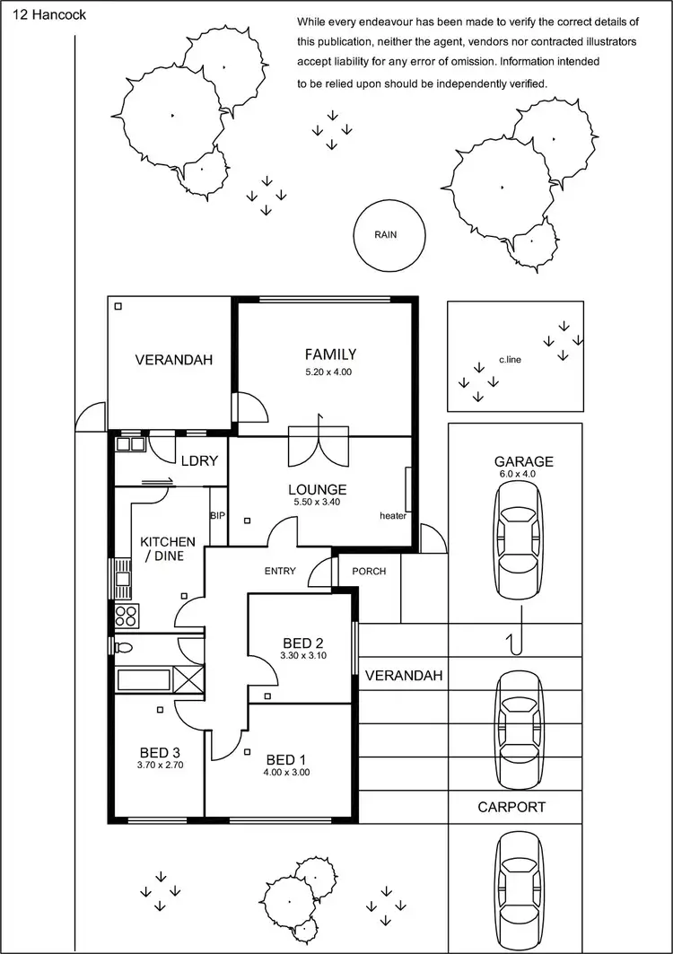 Floorplan of Homely house listing, Lot 70, 12 Hancock Avenue, Campbelltown SA 5074