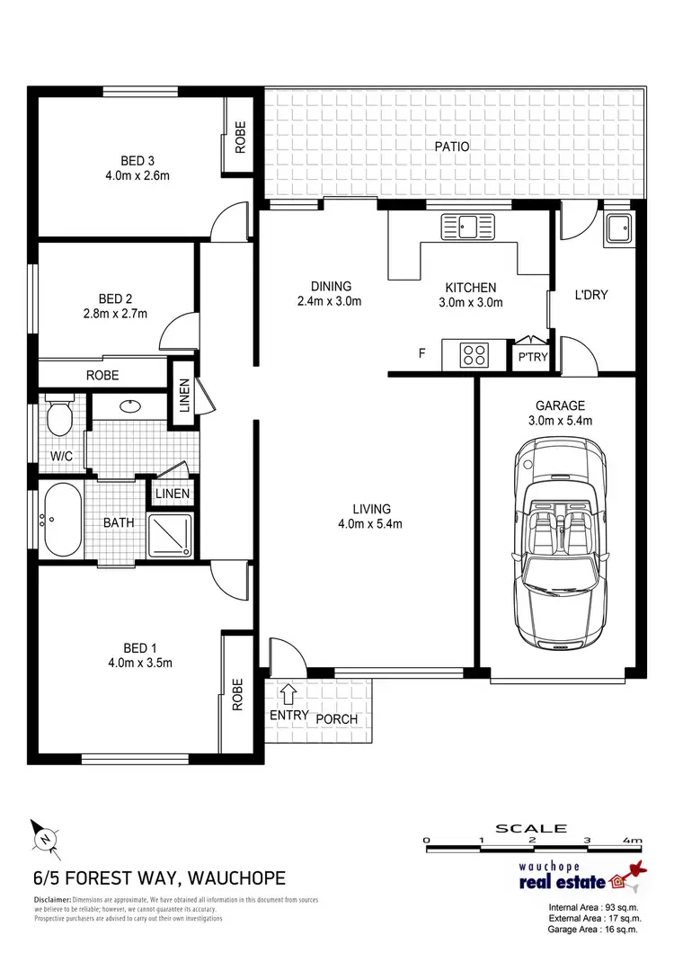 Floorplan of Homely villa listing, 6/5 Forest Way, Wauchope NSW 2446