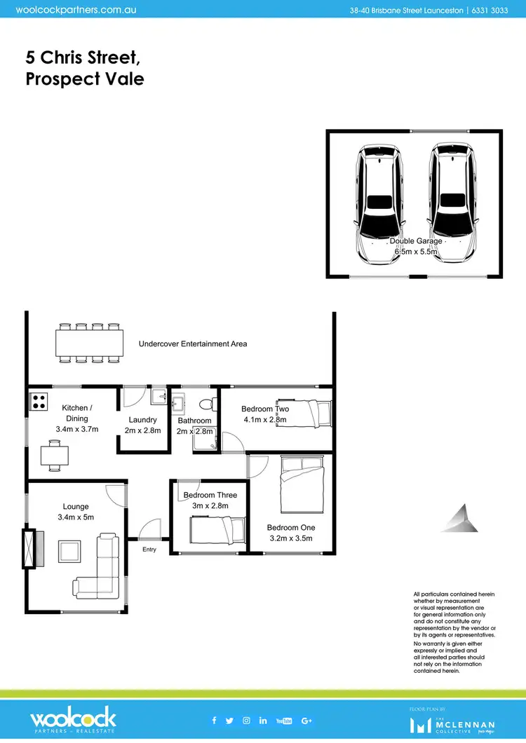 Floorplan of Homely house listing, 5 Chris Street, Prospect Vale TAS 7250