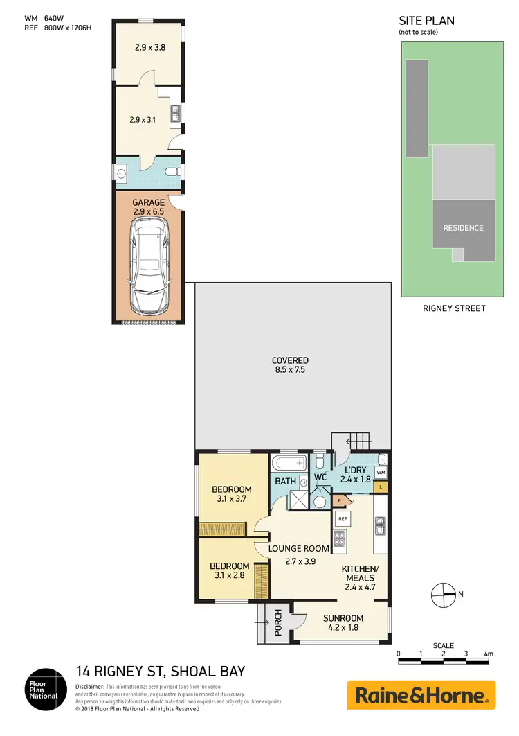 Floorplan of Homely house listing, 14 Rigney Street, Shoal Bay NSW 2315