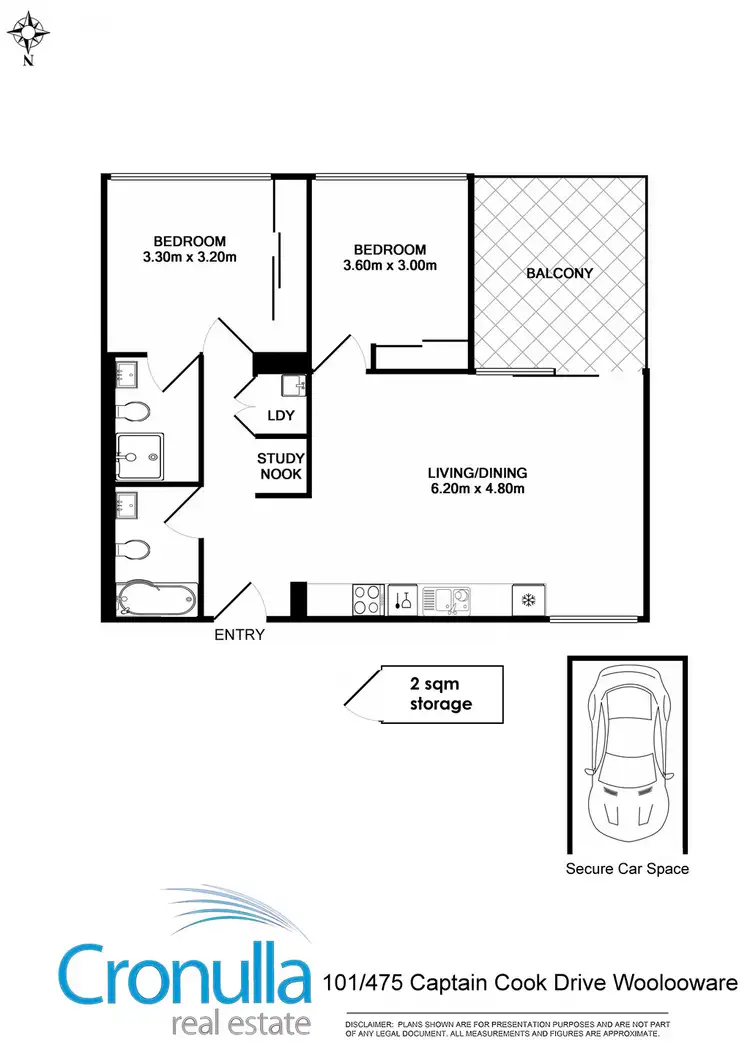 Floorplan of Homely apartment listing, 101/475 Captain Cook Drive, Woolooware NSW 2230