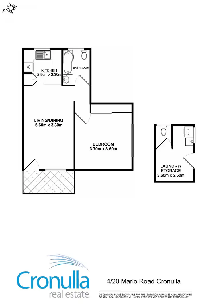 Floorplan of Homely apartment listing, 4/20 Marlo Road, Cronulla NSW 2230