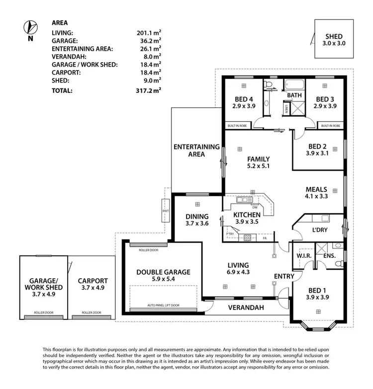 Floorplan of Homely house listing, 13 Strathford Way, Strathalbyn SA 5255