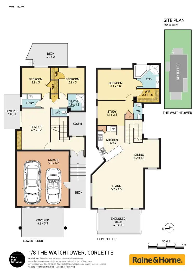 Floorplan of Homely semi-detached listing, 1/8 The Watchtower, Corlette NSW 2315