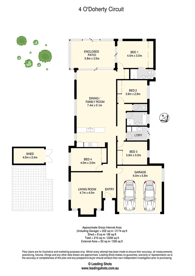 Floorplan of Homely house listing, 4 O'Doherty Circuit, Nudgee QLD 4014