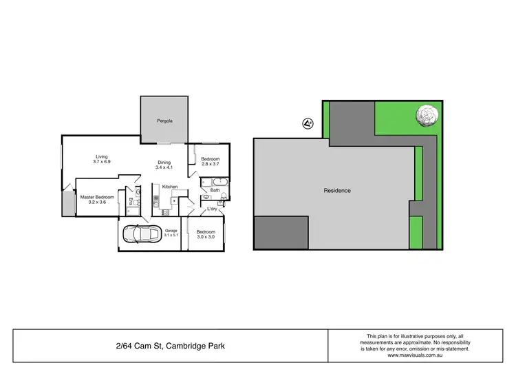 Floorplan of Homely villa listing, 2/64 Cam Street, Cambridge Park NSW 2747