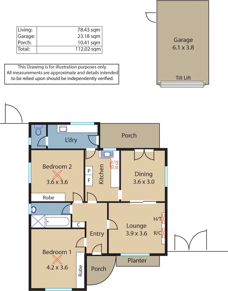 Floorplan of Homely house listing, 300 Seacombe Road, Seacliff Park SA 5049