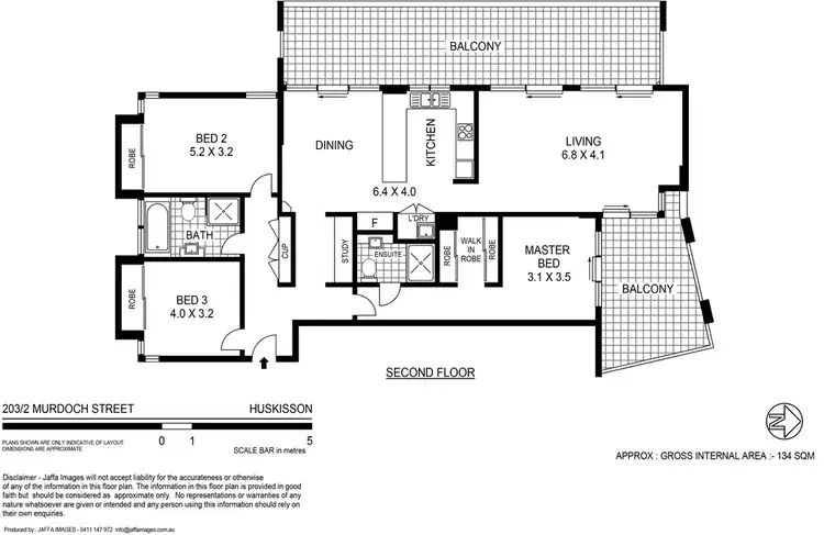 Floorplan of Homely apartment listing, 203/2 Murdoch Street, Huskisson NSW 2540