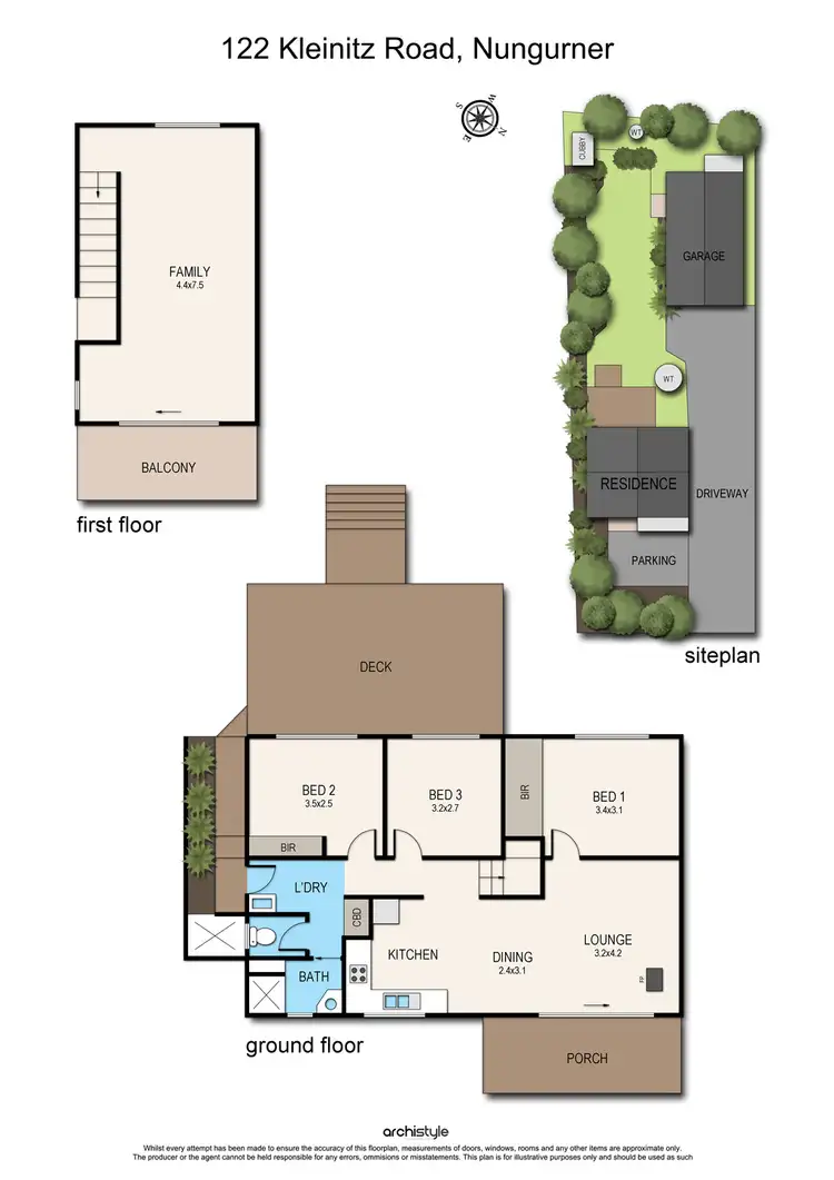 Floorplan of Homely house listing, 122 Kleinitz Rd, Nungurner VIC 3909