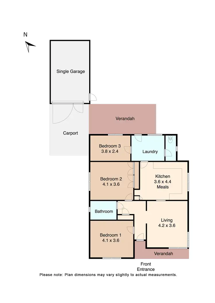 Floorplan of Homely house listing, 346 High Street, Learmonth VIC 3352