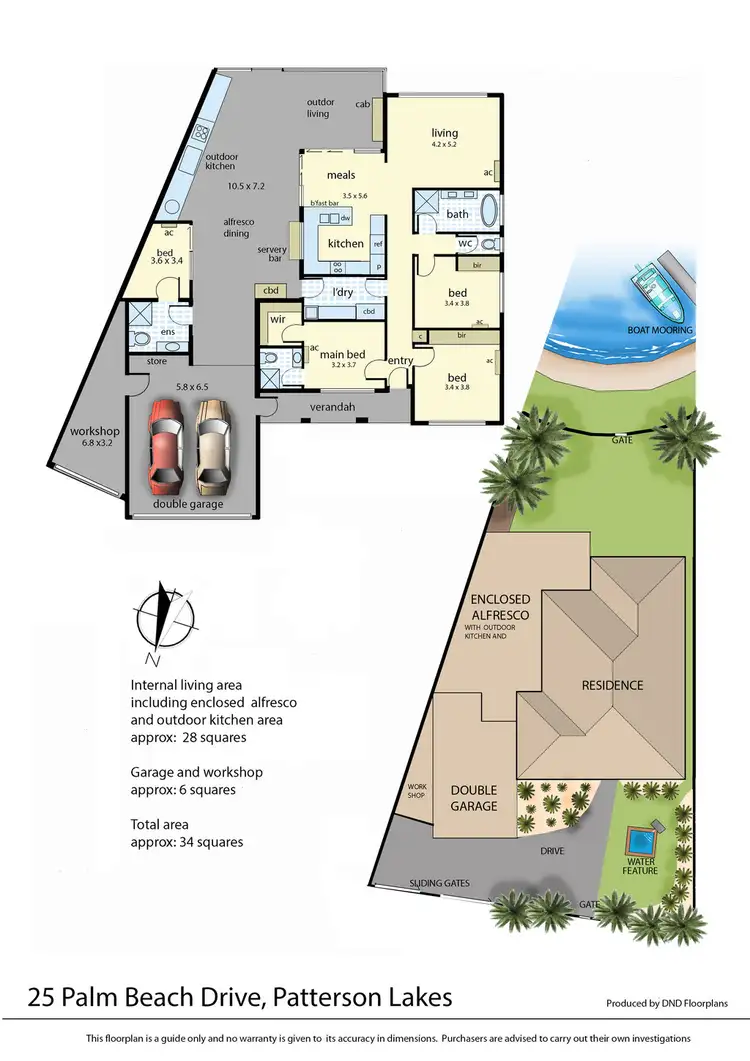 Floorplan of Homely house listing, 25 Palm Beach Drive, Patterson Lakes VIC 3197