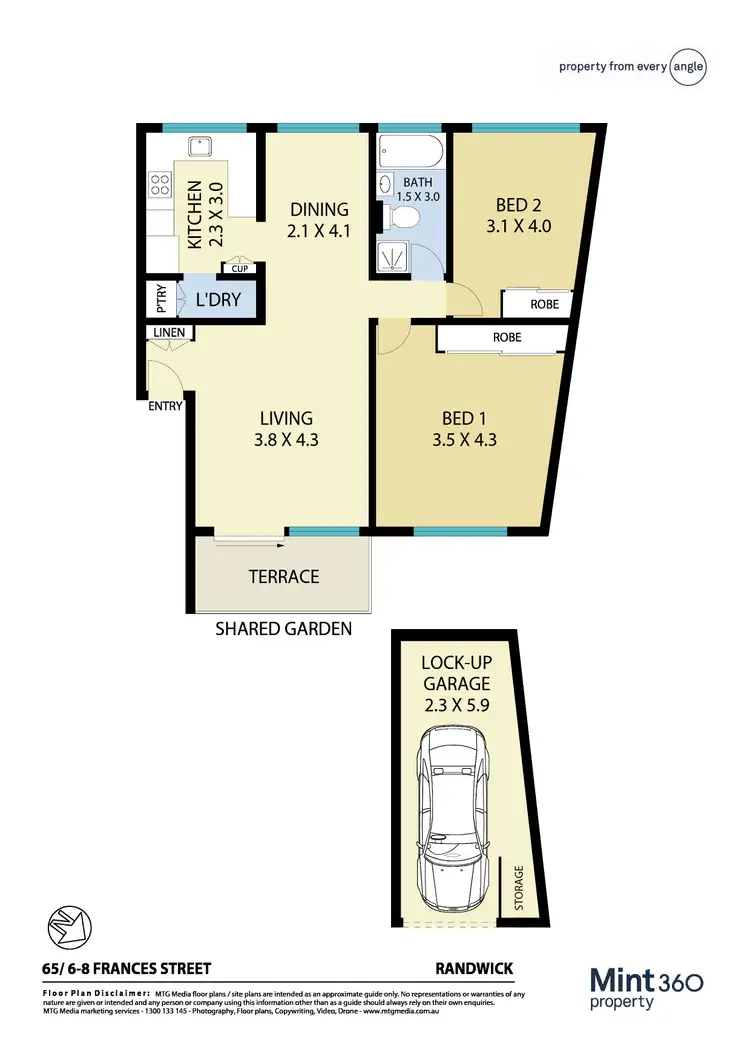Floorplan of Homely apartment listing, 65/6-8 Frances Street, Randwick NSW 2031