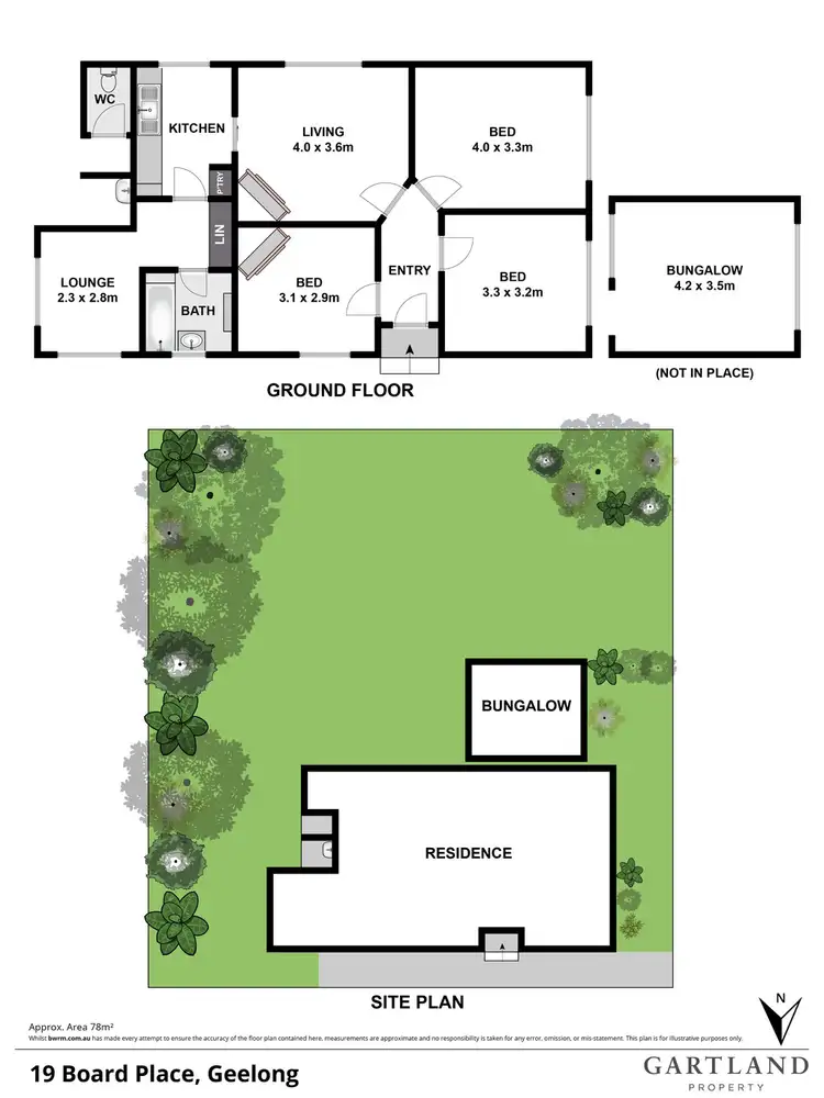Floorplan of Homely house listing, 19 Board Place, Geelong VIC 3220