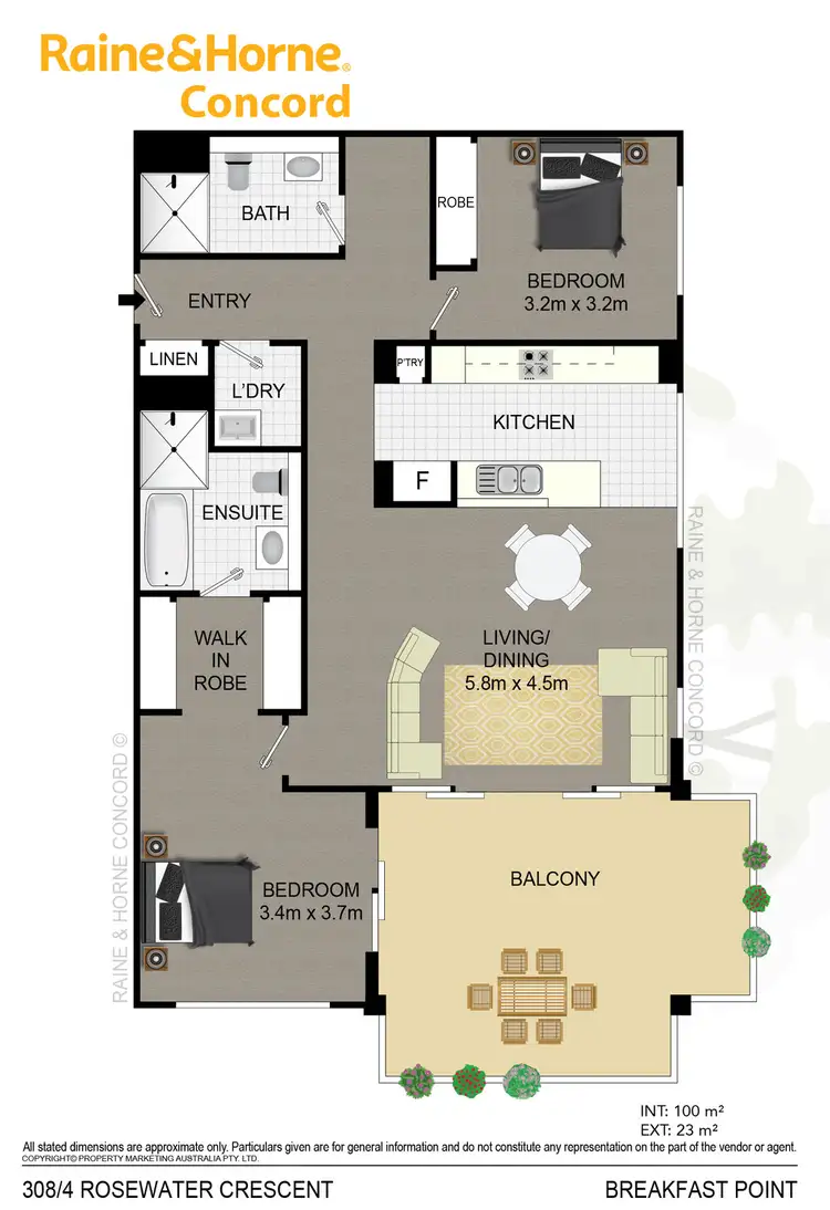 Floorplan of Homely apartment listing, 308/4 Rosewater Circuit, Breakfast Point NSW 2137