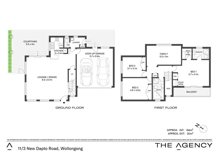 Floorplan of Homely townhouse listing, 11/3 New Dapto Road, Wollongong NSW 2500