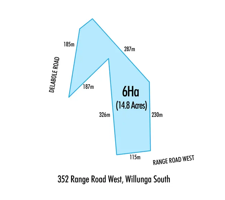 Floorplan of Homely land listing, Lot 103 (352) Range Road West, Willunga South SA 5172