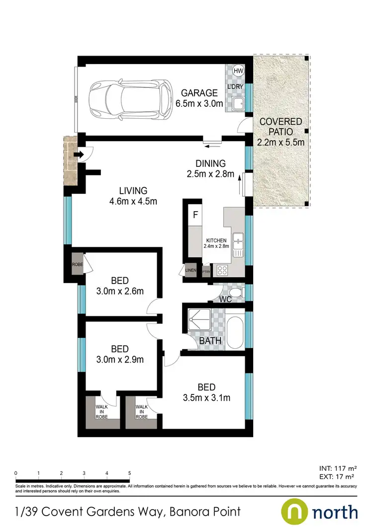 Floorplan of Homely semi-detached listing, 1 / 39 Covent Gardens Way, Banora Point NSW 2486