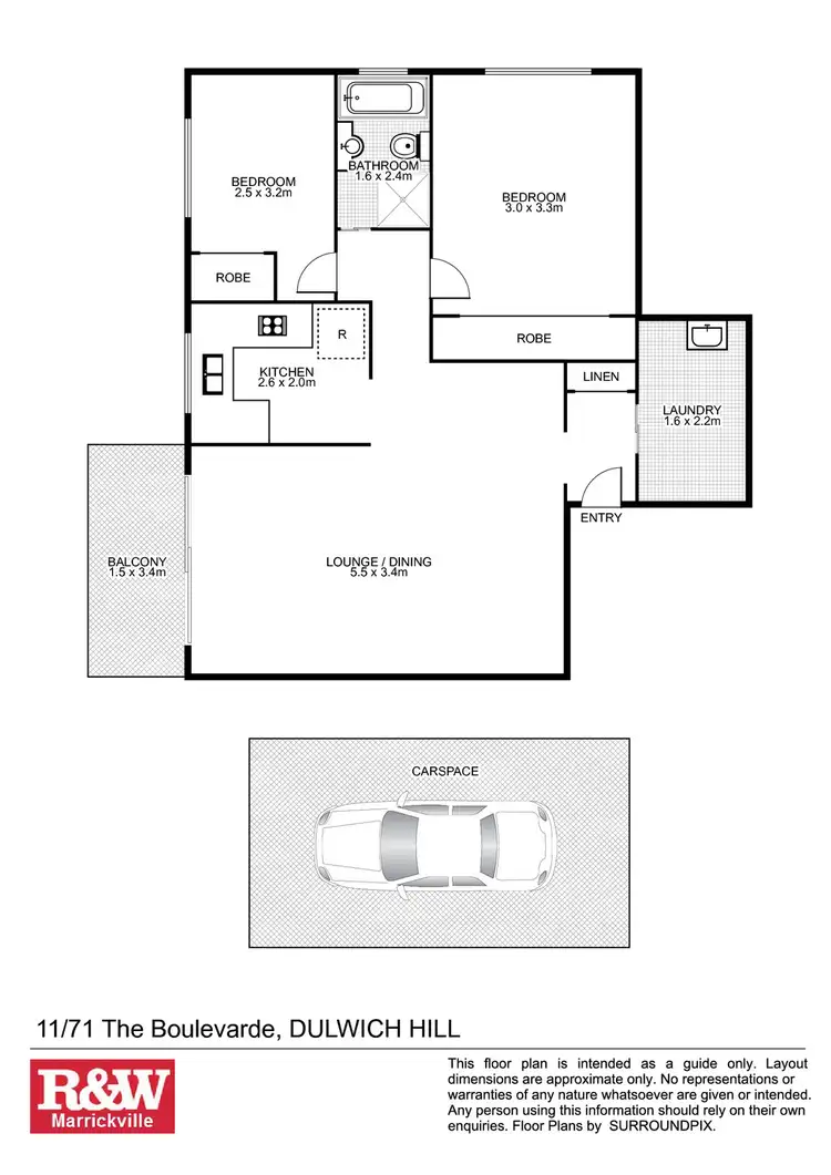 Floorplan of Homely unit listing, 11/71 The Boulevarde, Dulwich Hill NSW 2203