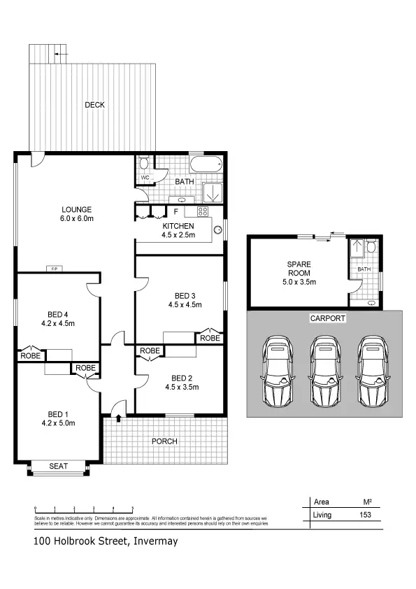 Floorplan of Homely house listing, 100 Holbrook Street, Invermay TAS 7248