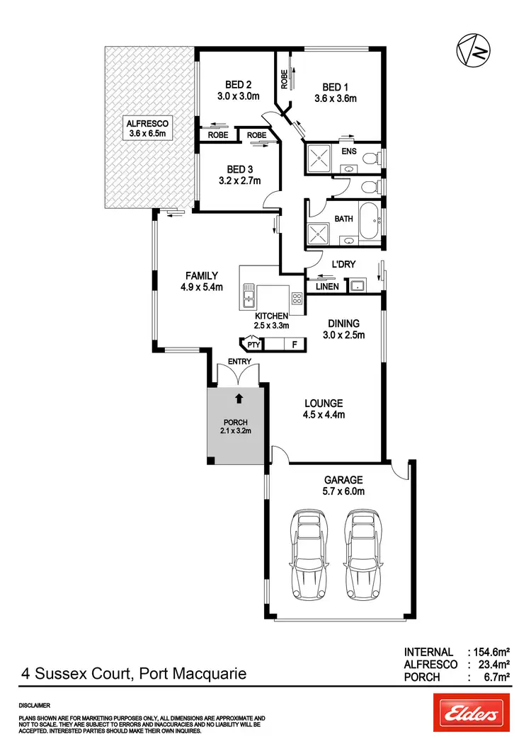 Floorplan of Homely house listing, 4 Sussex Court, Port Macquarie NSW 2444