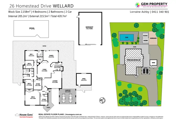 Floorplan of Homely house listing, 26 Homestead Drive, Wellard WA 6170