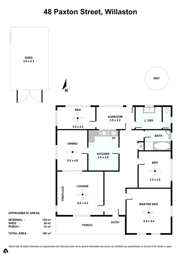Floorplan of Homely house listing, 48 Paxton Street, Willaston SA 5118