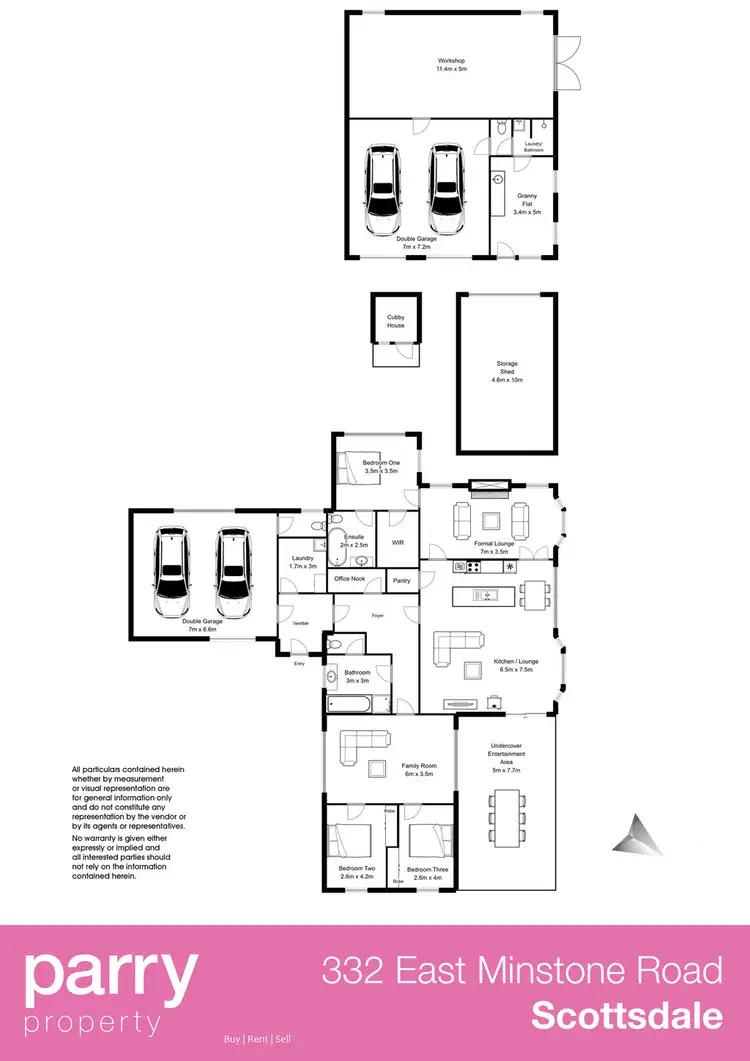 Floorplan of Homely house listing, 332 East Minstone Road, Scottsdale TAS 7260