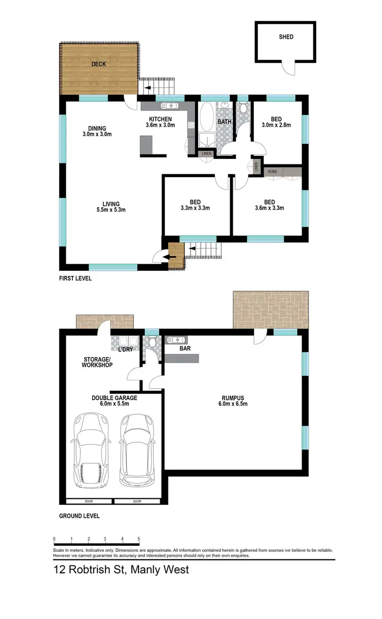 Floorplan of Homely house listing, 12 ROBTRISH STREET, Manly West QLD 4179