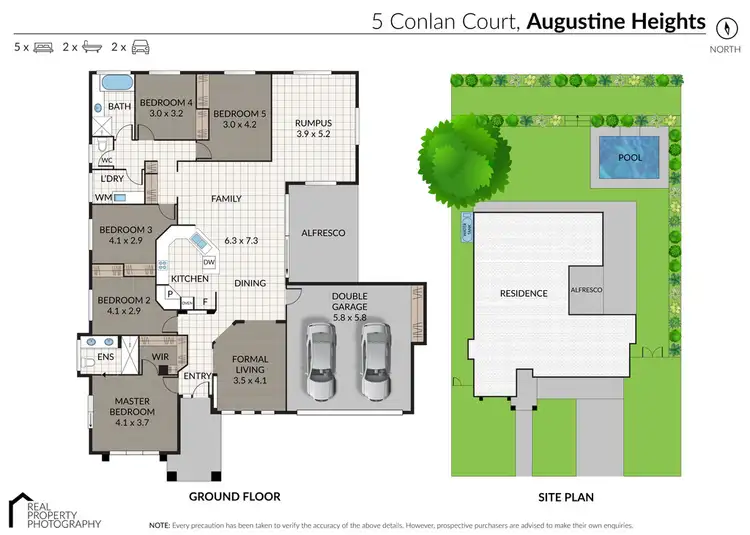 Floorplan of Homely house listing, 5 Conlan Court, Augustine Heights QLD 4300
