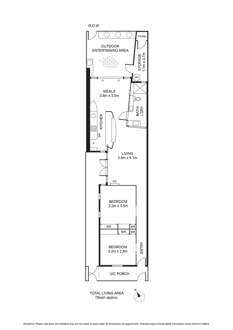 Floorplan of Homely house listing, 107 Danks Street, Albert Park VIC 3206