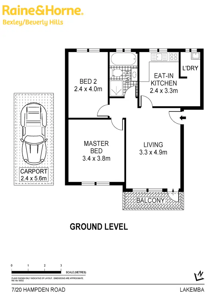 Floorplan of Homely unit listing, 7/20 Hampden Road, Lakemba NSW 2195