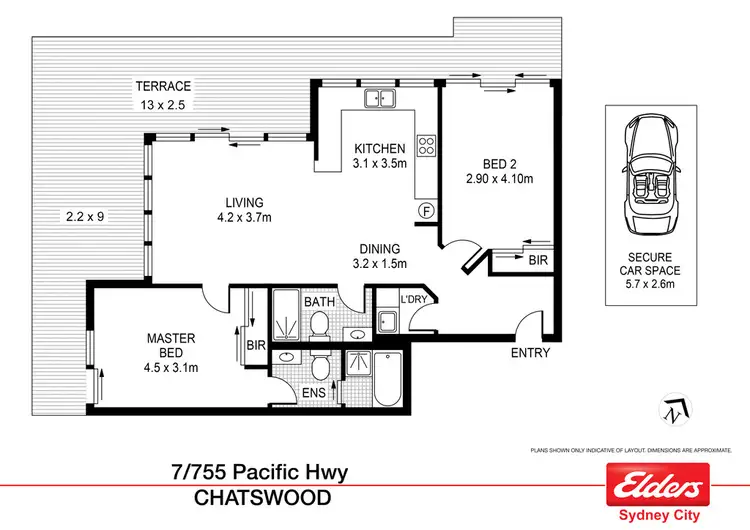 Floorplan of Homely apartment listing, 7/755-759 Pacific Highway, Chatswood NSW 2067